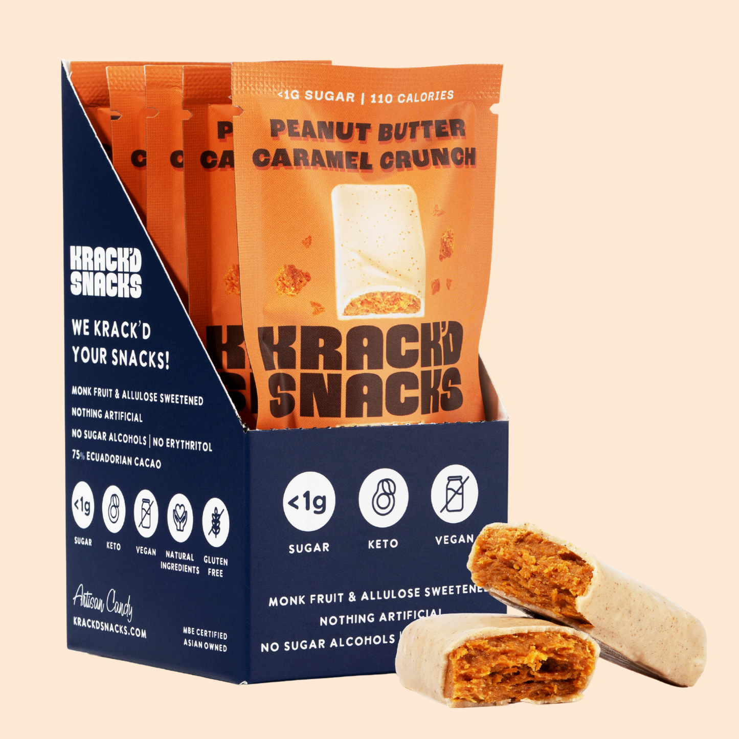 Pumpkin Spice Peanut Butter Caramel Crunch (Keto | Vegan)