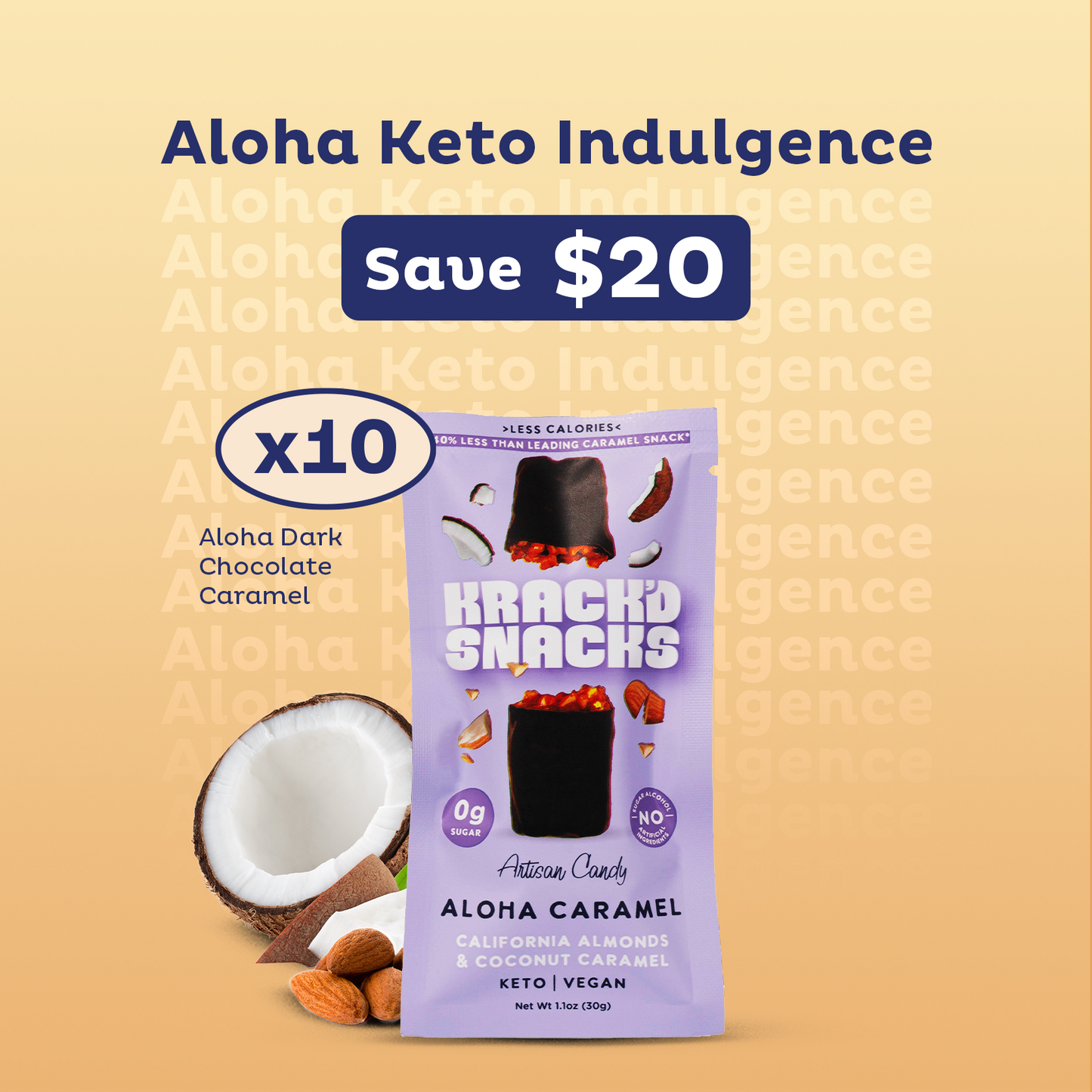 Aloha Keto Indulgence (Dark Chocolate) (Keto | Vegan)