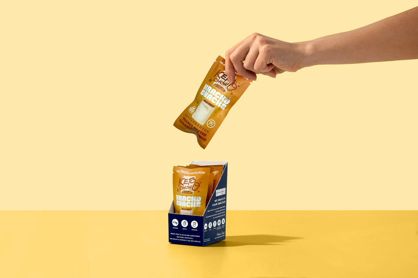 Krack'd Snacks x Keto Chow - Peanut Butter Caramel Crunch Bundles (LIMITED)