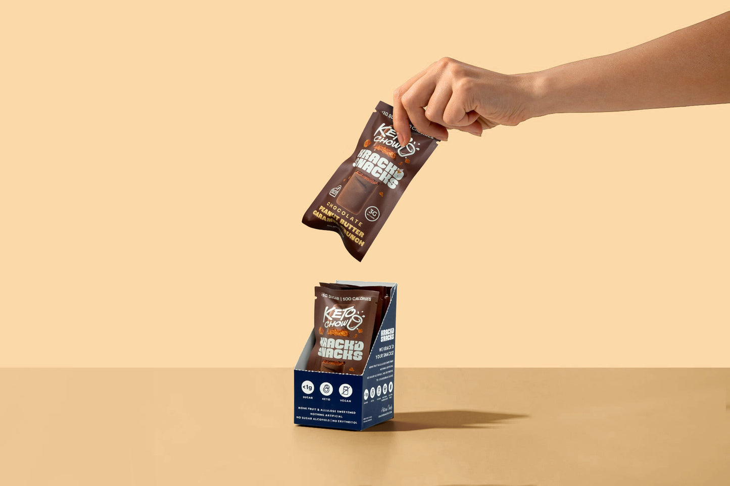 Krack'd Snacks x Keto Chow - Peanut Butter Caramel Crunch Bundles (LIMITED)