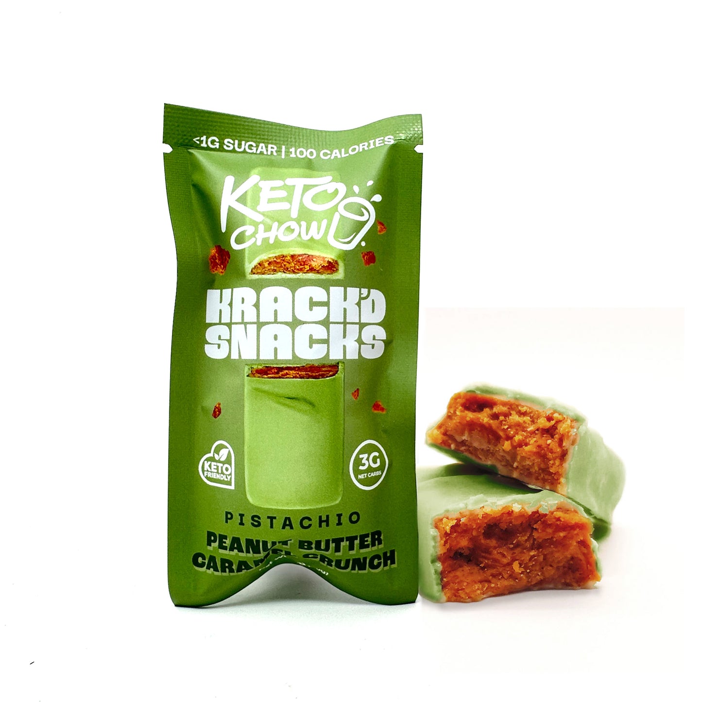 Krack'd Snacks x Keto Chow - Peanut Butter Caramel Crunch Bundles (LIMITED)