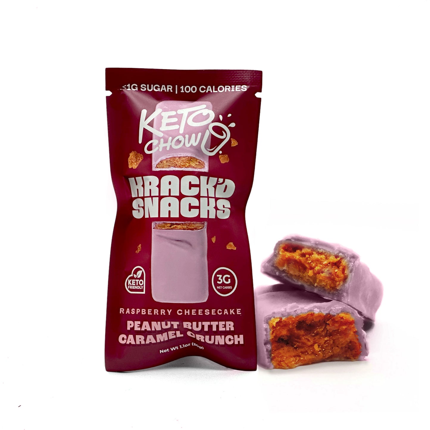Krack'd Snacks x Keto Chow - Peanut Butter Caramel Crunch Bundles (LIMITED)