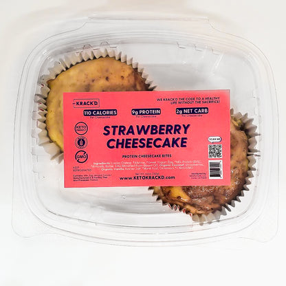 Strawberry Swirl Cheesecake Bites (4 Bites)