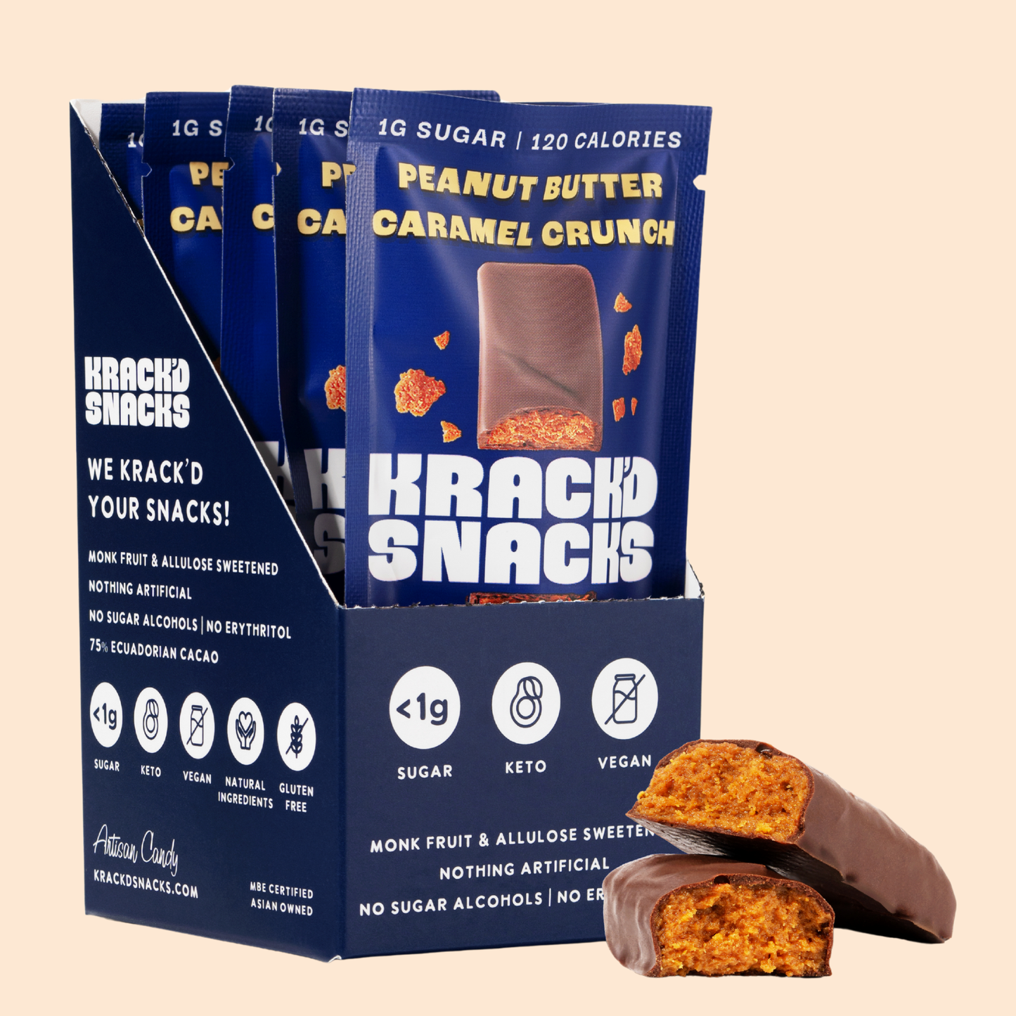 Milk Chocolate Peanut Butter Caramel Crunch, 2g Net Carbs