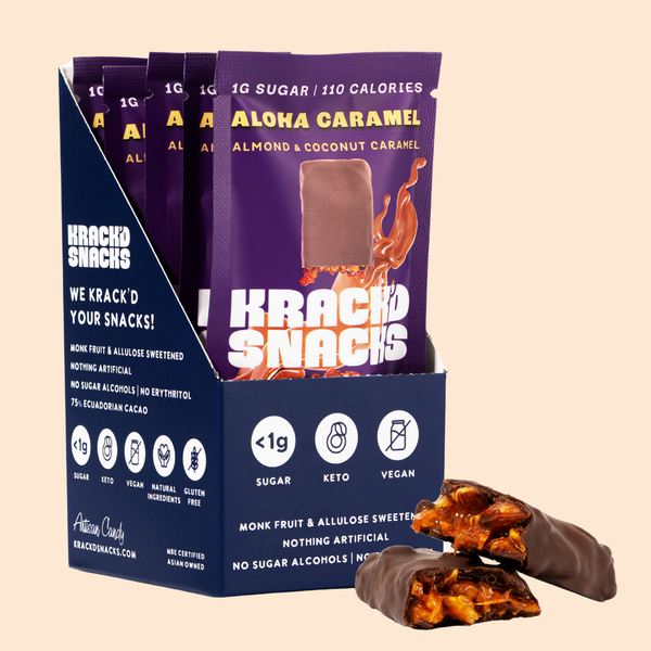 Buy Keto Milk Chocolate Caramel Bar – Vegan | Krack'd Snacks
