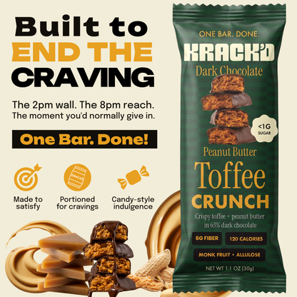 Dark Chocolate Peanut Butter Toffee Crunch