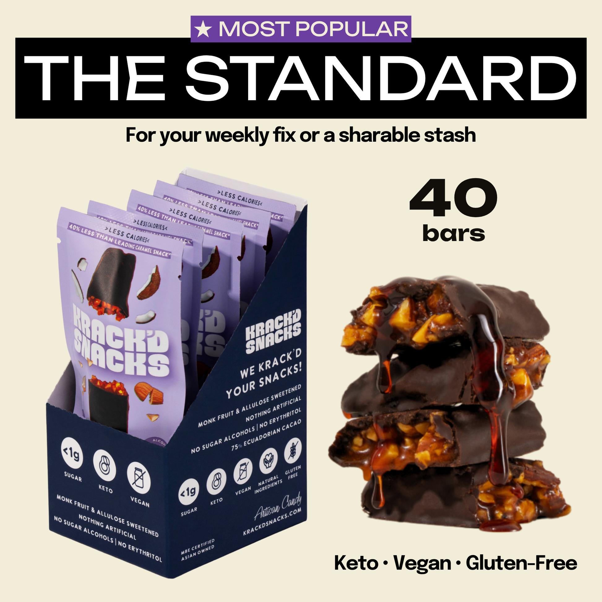 Dark Chocolate Aloha Caramel – Krack'd Snacks