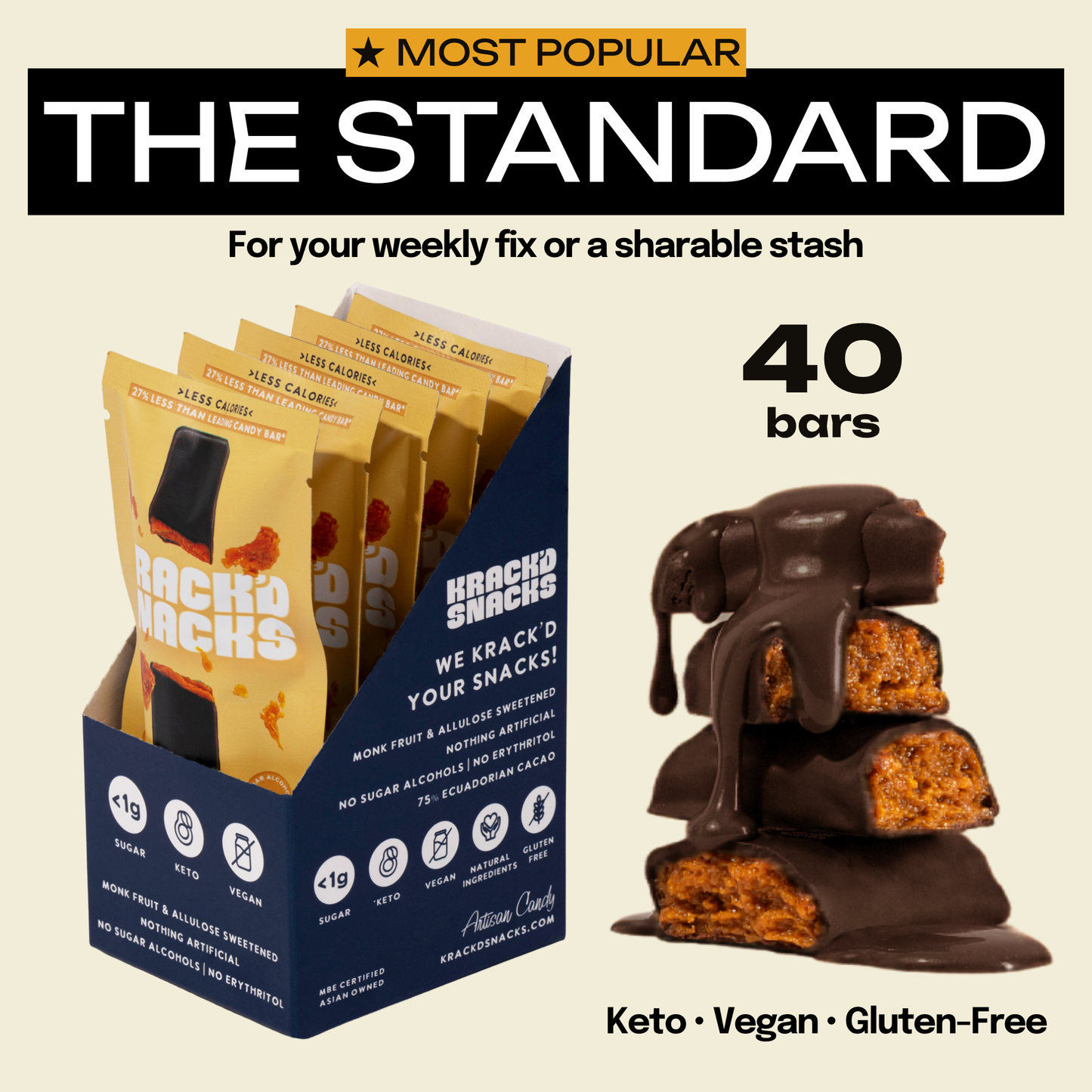 Dark Chocolate Peanut Butter Caramel Crunch