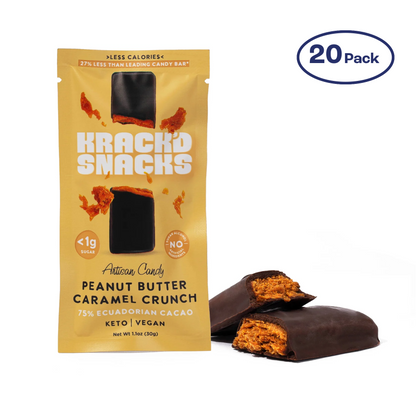 Dark Chocolate Peanut Butter Caramel Crunch (Keto | Vegan)