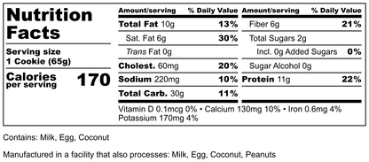 Snickerdoodle Protein Cookies (5 Cookies)