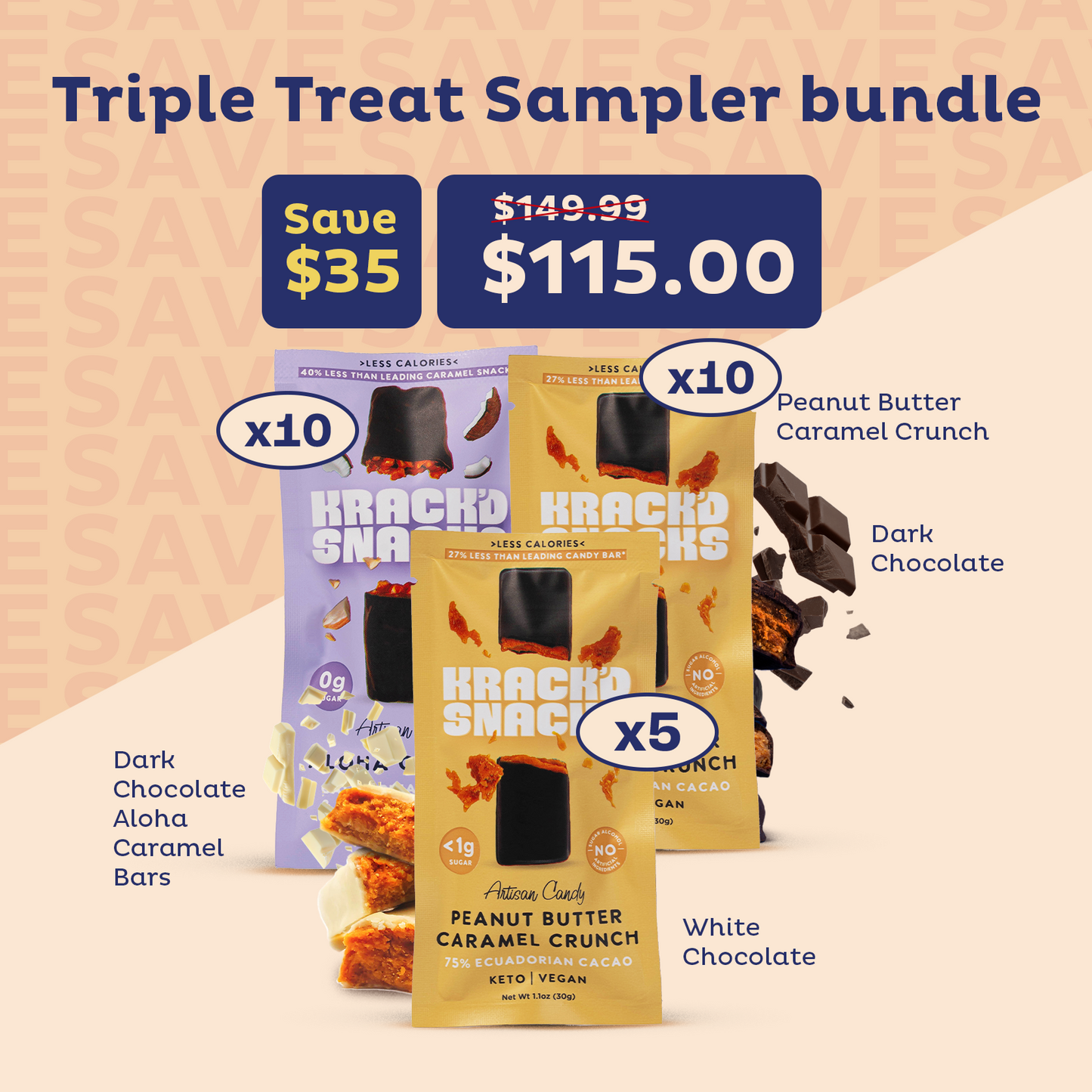 Triple Treat Sampler Bundle - FREE SHIPPING